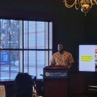 Presentation by Albert Nii Noi Okwei, master's student in public administration